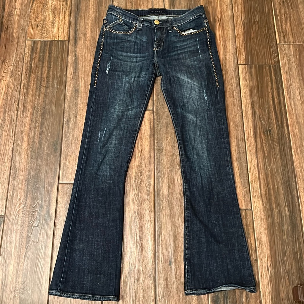Ln Rock  Republic Brand Womens Straight Leg Jeans